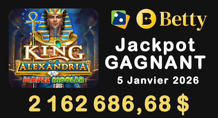 Jackpot Maple Moolah de $2,16 Millions Gagné en Janvier 2026