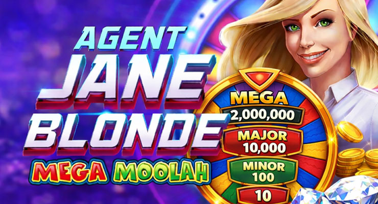 Machine à Sous Agent Jane Blonde de la Franchise Mega Moolah