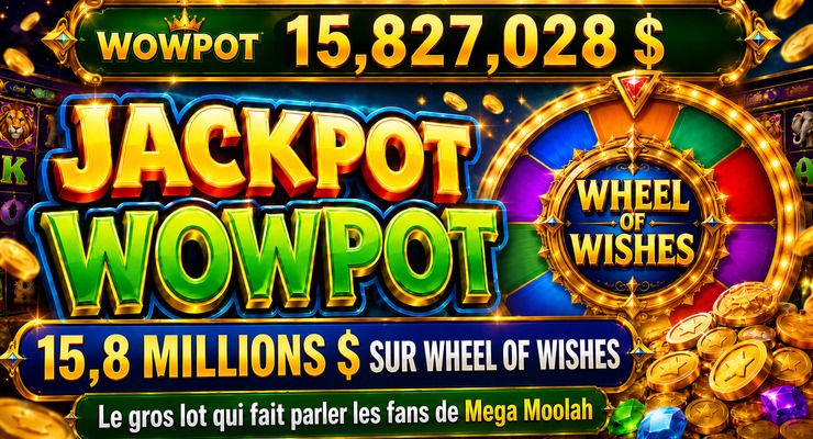 Jackpot WowPot Gagné en Juin 2026 sur Wheel of Wishes